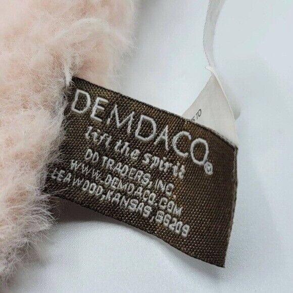 Demdaco Lift the Spirit Rabbit Lovey Plush Pink 14" 2019 Easter Bunny Rattle - Picture 4 of 6